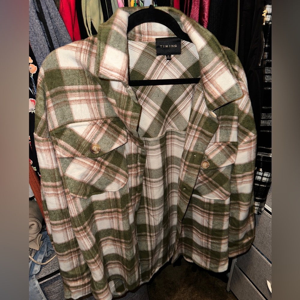 Plaid shacket